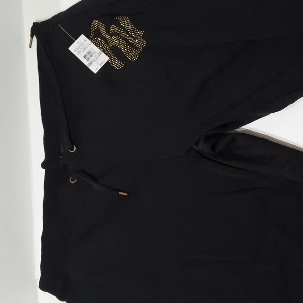 NWT ROCAWEAR BLACK/ GOLD KNIT JOGGER PANTS SZ 3X